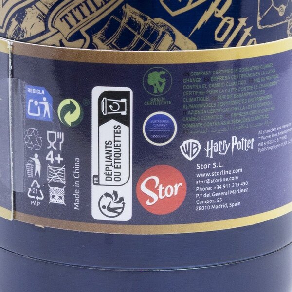 Thermos da bambini blu scuro in acciaio inox 665 ml Harry Potter – STOR