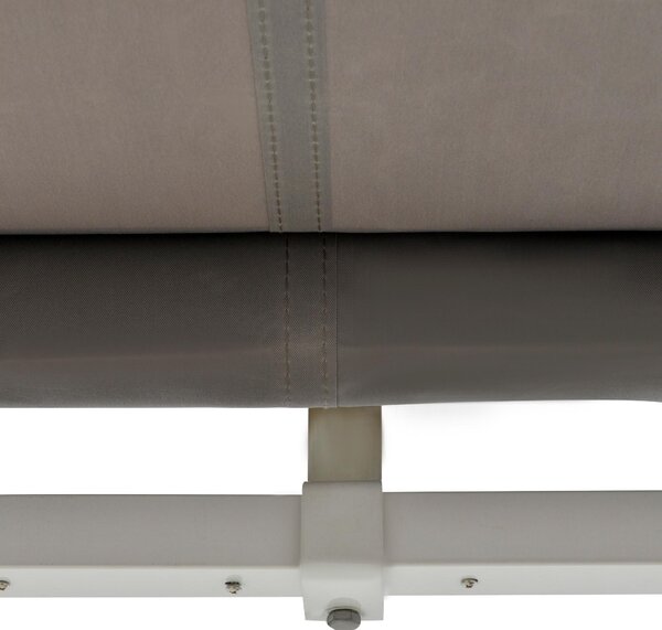 Tenda da Sole Elettrica Avvolgibile a Parete 2,5x2m in Alluminio e Poliestere Grigio
