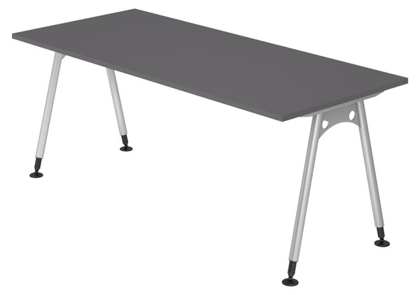 Bümö Scrivania Serie A - Decorazione: grafite, dimensioni: 180 x 80 cm