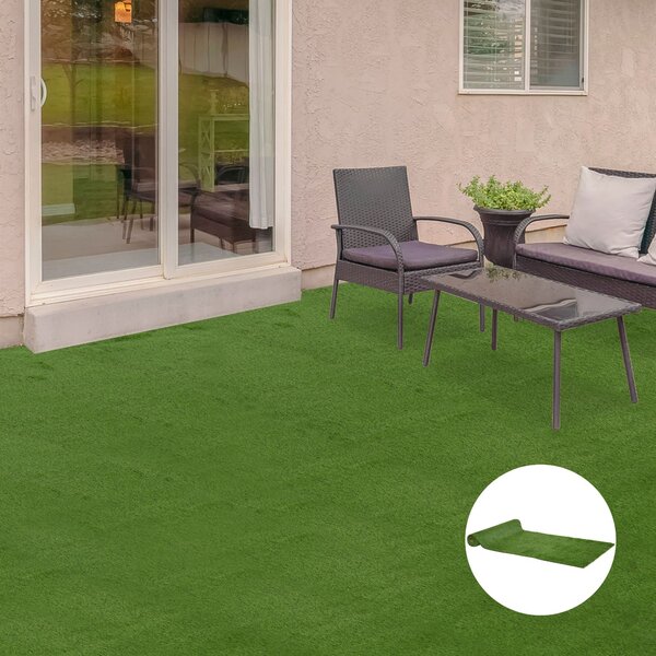 Erba Sintetica per Giardino 20 mm 4x1m Verde