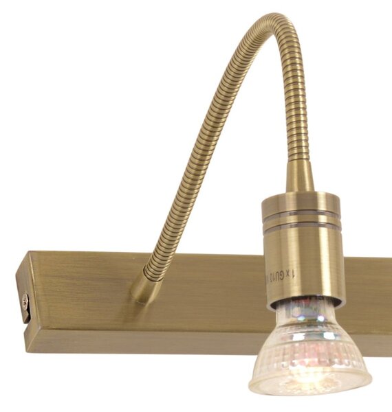 Applique classico illuminando frida ap4 gu10 led metallo orientabile - Illuminando