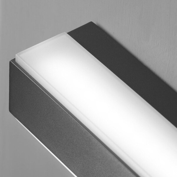 Applique led promoingross view a22 cct ip65 biemissione metallo metacrilato - Promoingross