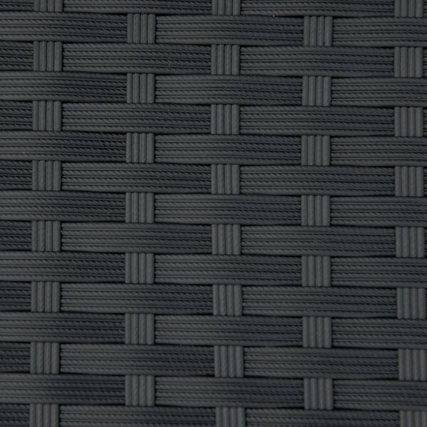 Panchina 2 Posti da Giardino 122x60x87 cm in Rattan Nera