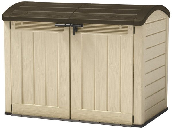 Armadio Porta Attrezzi da Giardino 177x134x113 cm in Resina Keter Store It Out Ultra Beige