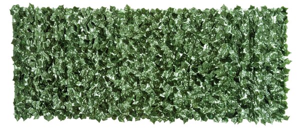 Arella Siepe Sintetica Artificiale 2,4x1m per Balcone e Giardino Foglie Verde Scuro