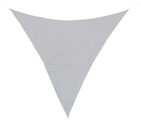Tenda Vela Ombreggiante Triangolare 3,6x3,6x3,6m in Poliestere Grigio