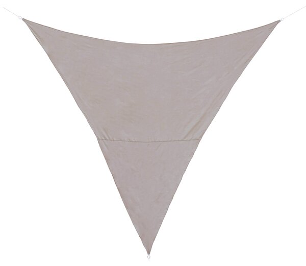 Tenda Vela Ombreggiante Triangolare 3,6x3,6x3,6m in Poliestere Tortora