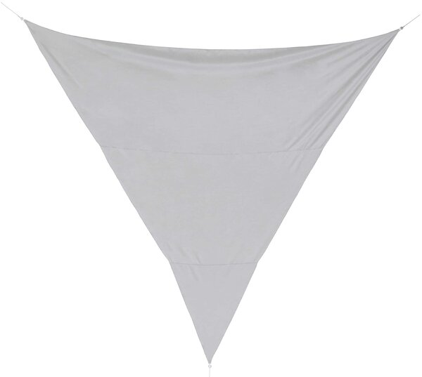 Tenda Vela Ombreggiante Triangolare 5x5x5m in Poliestere Grigio
