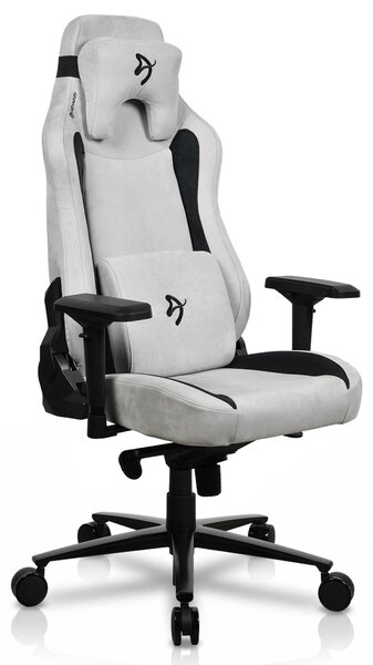 Sedia da gaming Vernazza, tessuto super morbido, grigio chiaro, taglia L
