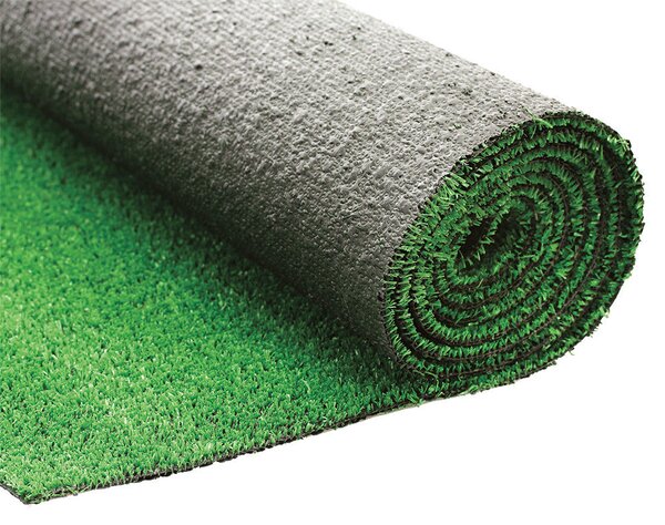 Erba Sintetica per Giardino 20 mm 1x10 m Fondo Drenante Verde