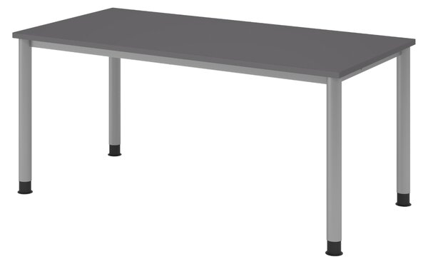 Scrivania bümö Serie H - Struttura: argento, Dimensioni: 160 x 80 cm, Finitura: grafite