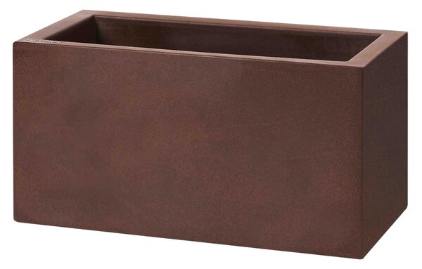Vaso 80x40x40 cm in Resina Schio Cassa Maxi Bronzo