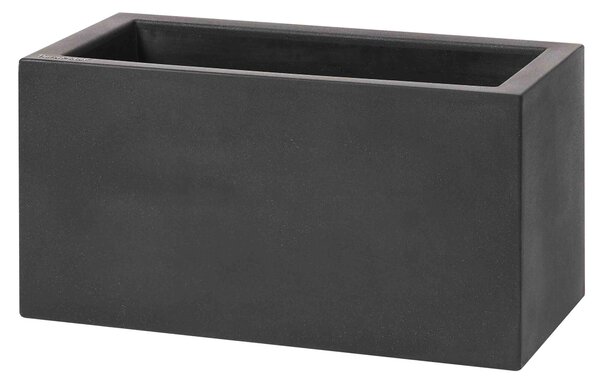 Vaso 80x40x40 cm in Resina Schio Cassa Maxi Antracite