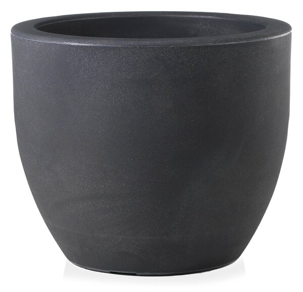 Vaso Ø30 cm in Resina Ares 30 Antracite