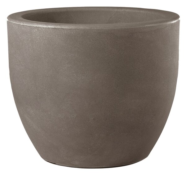 Vaso Ø30 cm in Resina Ares 30 Cappuccino