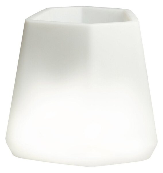 Vaso Luminoso da Giardino a LED 56x49x43 cm in Resina 5W Magnolia Bianco Caldo