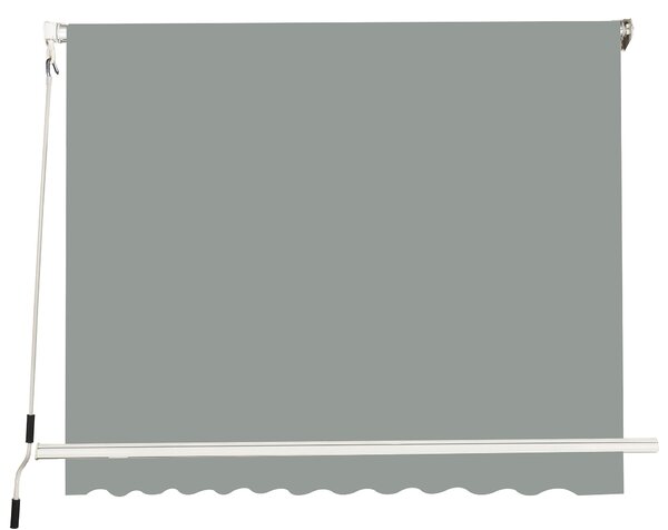 Tenda da Sole a Caduta con Bracci 245x245 cm Grigio