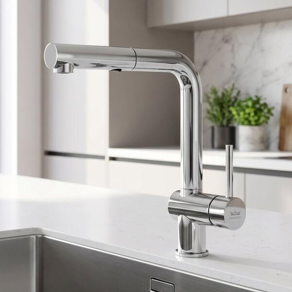 Miscelatore da cucina Kronenbach AQA Cube 2.0 con doccetta estraibile