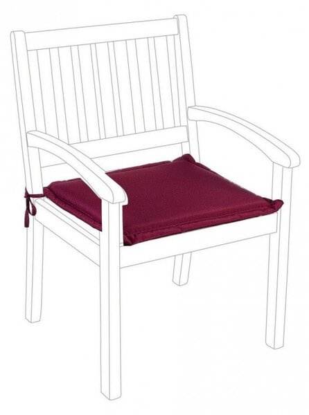 Cuscino Poly180 Bordeaux per Poltrona in Tessuto per Esterno