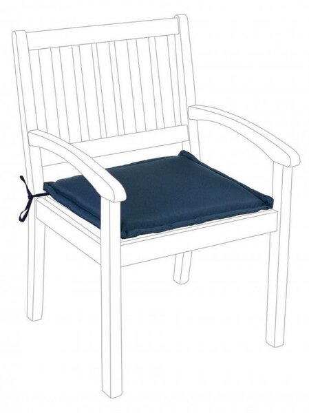 Cuscino Poly180 Blu per Poltrona in Tessuto per Esterno