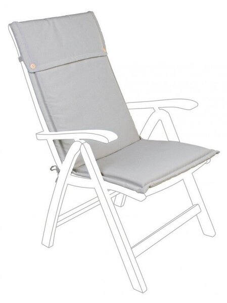 Cuscino Poly180 Tortora Schienale Alto in Tessuto per Esterno
