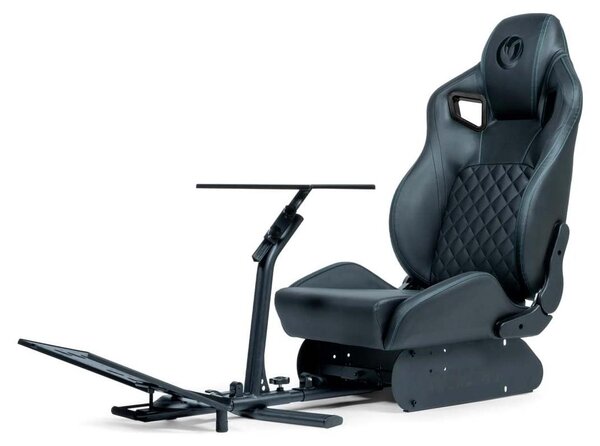 Sedia da gaming Cobra – Sedile da corsa, ecopelle, regolabile, nera