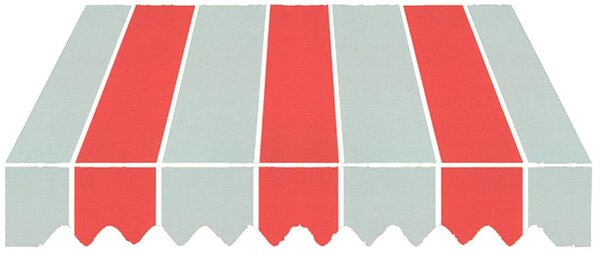 Tenda da Sole con Bracci Retrattili 3x2,5m Tessuto in Poliestere Disegno P3011