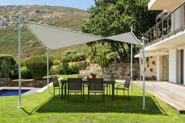 Vela da Giardino 4X4M in Ferro Ecrù