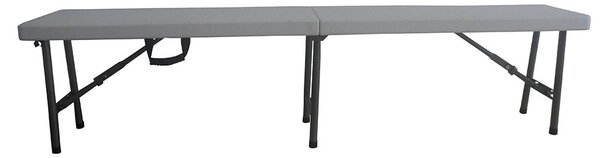 Panca Rettangolare Pieghevole 183x30x44 cm Horeca Bianco