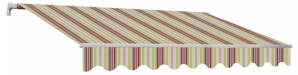 Tenda da Sole Barra Quadra 300x200 cm Tessuto in Acrilico Masi Riga Bordeaux