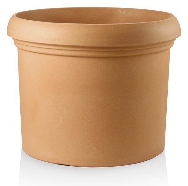 Vaso Ø60x45cm in Resina Tulli Cilindro Vicenza Classic 60 Anticato