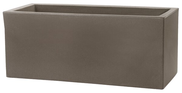 Vaso 60x25x25cm in Resina Tulli Schio Cassa Essential 60 Cappuccino