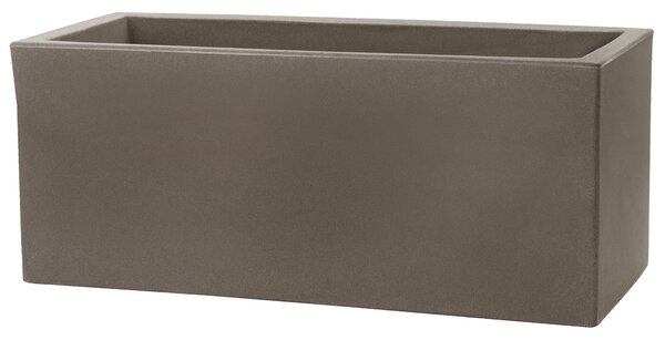 Vaso 60x25x25cm in Resina Tulli Schio Cassa Essential 60 Cappuccino