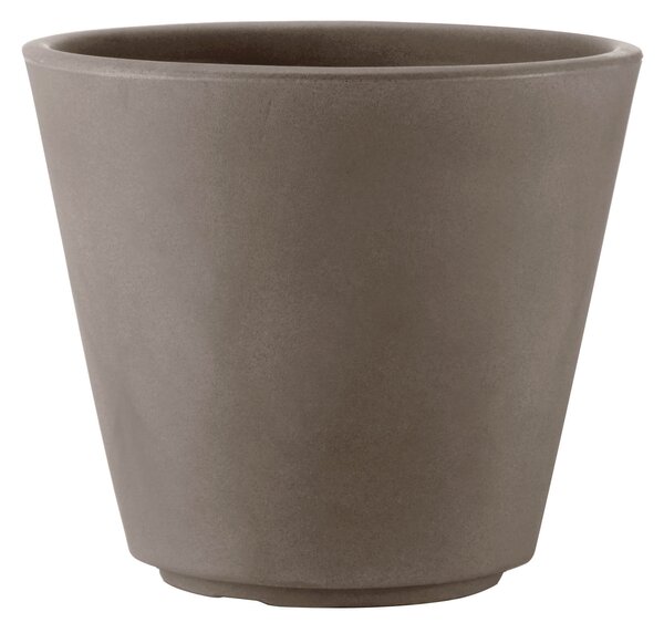 Vaso Ø33x28cm in Resina Tulli Ribeira Essential 35 Cappuccino