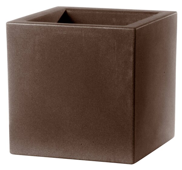 Vaso 30x30x30cm in Resina Tulli Schio Cubo Essential 30 Bronzo
