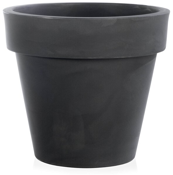 Vaso Ø40x35 cm in Polietilene Tulli Vaso Standard One Essential 40 Antracite