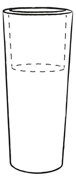 Vaso Ø30x68 cm in Polietilene Tulli Schio Cono Essential 70 Antracite