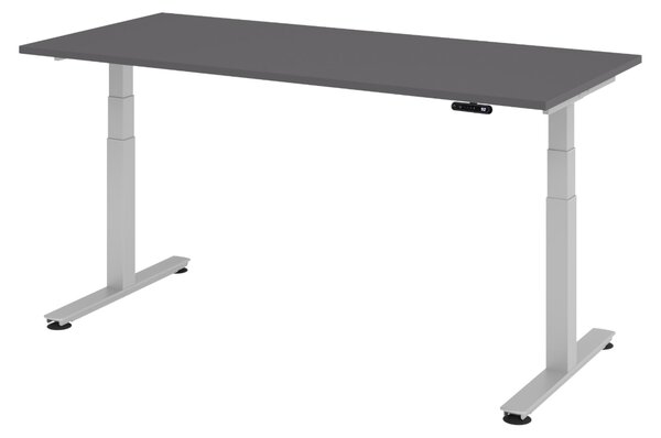 Scrivania elettrica bümö XDSM - Struttura: argento, decorazione: grafite, dimensioni: 180 x 80 cm