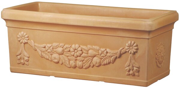 Vaso 59x29x27 cm in Polietilene Tulli Cassetta Leonardo Classic 60 Anticato