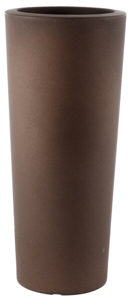 Vaso Ø30x68 cm in Polietilene Tulli Schio Cono Essential 70 Bronzo