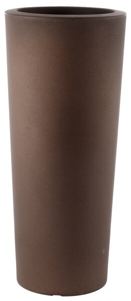 Vaso Ø30x68 cm in Polietilene Tulli Schio Cono Essential 70 Bronzo