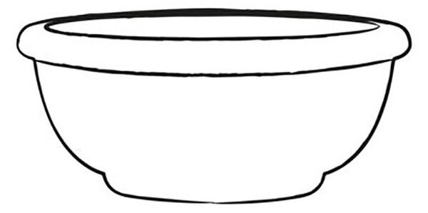 Vaso Ø50x22 cm in Polietilene Tulli Ciotola Castello Classic 50 Anticato