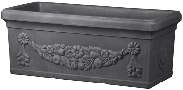 Vaso 58x29x27 cm in Polietilene Cassetta Leonardo 60 Antracite