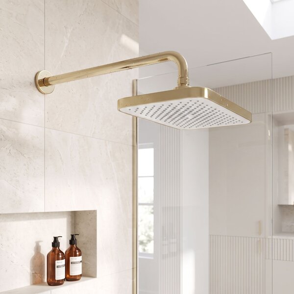 Soffione doccia rettangolare REA JS-032 Brushed Gold