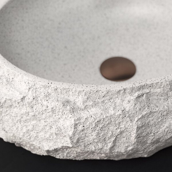 Lavabo da appoggio Rea Mika Cloudy