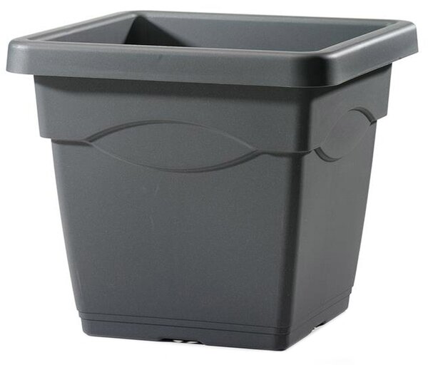 Vaso 38x38x33,5 cm in Polipropilene Quadro 38 Antracite