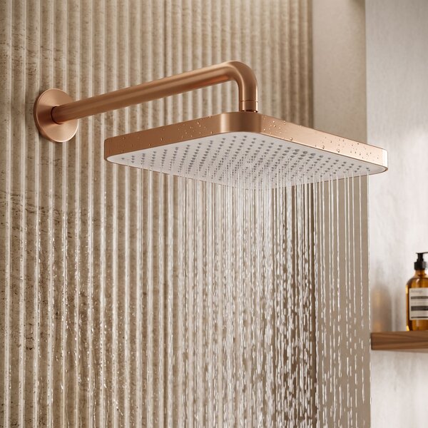 Soffione doccia rettangolare REA JS-032 Brushed Copper