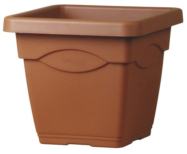 Vaso 45x45x40,1 cm in Polipropilene Quadro 45 Terracotta