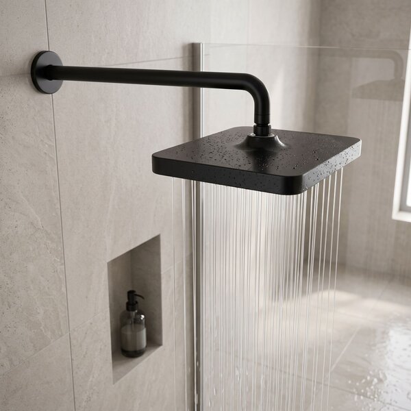 Soffione doccia rettangolare REA JS-032 Black