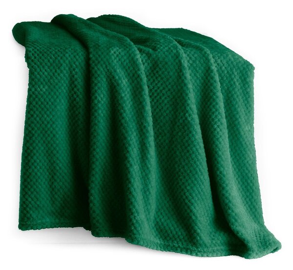 Coperta in microfibra verde scuro, 150 x 200 cm Henry - DecoKing